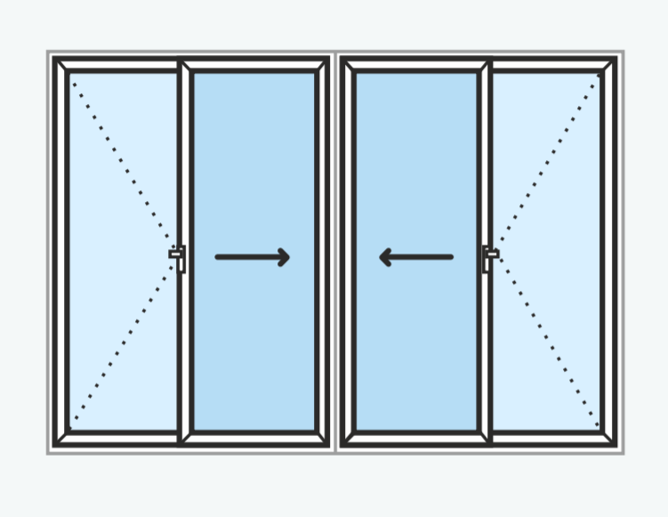 Combination UPVC Doors - Ventilia